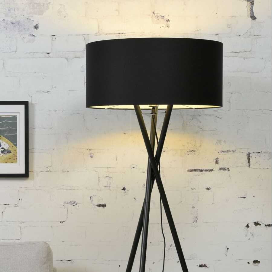 Its About RoMi Hampton Floor Lamp Black